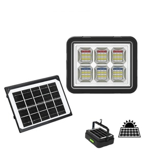 150W Güneş Enerjili Solar Kamp Feneri - Projektör WS-5570