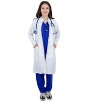 Orkide Doktor Önlüğü Hakim Yaka (Beyaz)