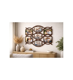 Resim çerçevesi 7li oval şık ve modern mrcçerçevelerim10001231