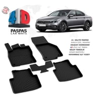 VW Passat B8.5 4D Araca Özel Havuzlu Kauçuk Paspas 2019 ve Üzeri (Karışık)
