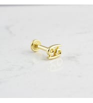 Glorria Altın Yengeç Burcu Tragus Piercing