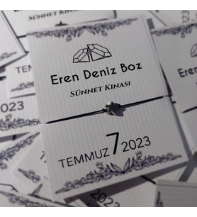 Kişiye Özel (20-50-100-200 Adet) Isimli Yıldız Şans Bilekliği Söz, Nişan, Kına, Nikâh, Hediyesi - BC0012