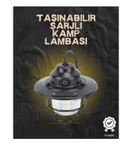 Mey İthalat® Kamp ve Bahçe İçin Retro LED Fener – Sıcak Işık, Uzun Ömürlü Batarya