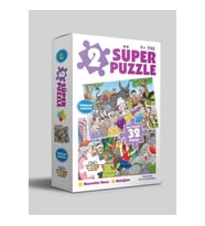 2 Süper Puzzle - Nasrettin Hoca Keloğlan +4 Yaş