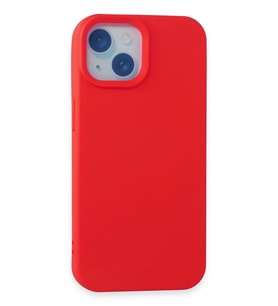 Pilelistore   iPhone 15 Kılıf Nano içi Kadife Silikon - Kırmızı