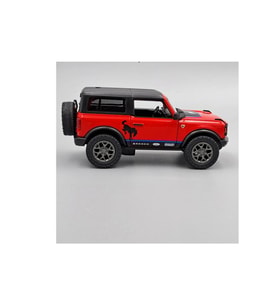 Kinsmart 2022 Ford Bronco w/ printing (Hard Top) Kırmızı 1/34 Model Araba