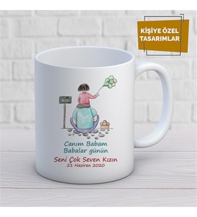 Kişiye Özel İsim Yazılabilir Canım Babam Babalar Günün Kupa Bardak