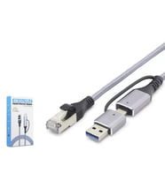 Usb 3.0 & Type-C Gigabit Ethernet Adaptör - Gri HDX7876