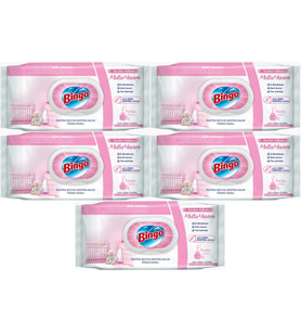 Bingo Clean Yüzey Temizlik Havlusu 96 Yaprak Sevilen Kokular Mutlu Yuvam (5 Li Set) 480 Yaprak (Beyaz)