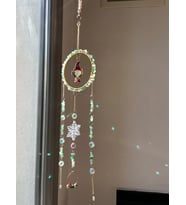 Yılbaşı Serisi - Yeniyıl - AVENTURİN 2 SunCatcher - Güneş Tutucu - Güneş Yakalayıcı - El Yapımı (Yeşil)