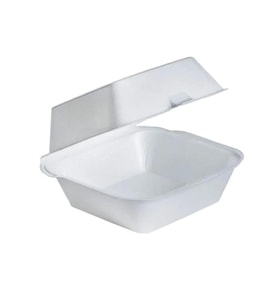 Dağyüce Tek Kullanımlık Köpük Hamburger Kapaklı Kase Kutu - 15x15x8 Cm. - 30 Adet