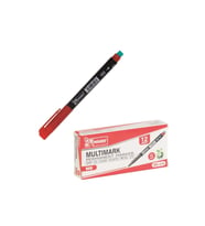 Mikro Permanent Marker Silgili CD Kalemi 12'li Kırmızı