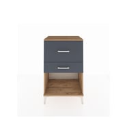 Hyperion Komodin 2 Çekmeceli 60x44x96 Çam-Antrasit