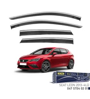 Seat Uyumlu Leon -2013 Kromlu Cam Rüzgarlığı 4Lü Parça