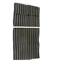 Space Oto Kilim Minder Siyah-Beyaz-Lacivert Desenli 2 adet TAKIM