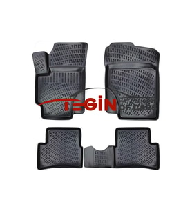 Kia Rio 2007 3D Havuzlu Paspas Siyah