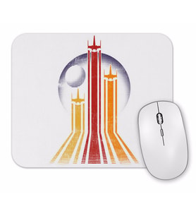 Retro Galactic Retro Galaksi Mouse Pad