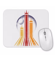 Retro Galactic Retro Galaksi Mouse Pad