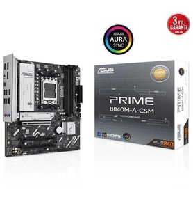 ASUS PRIME B840M-A CSM DDR5 HDMI DP PCIE 40 AM5 mATX KURUMSAL ANAKART