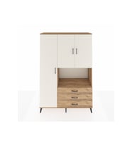 Hyperion Dolap 6 Raflı 3 Çekmeceli 3 Kapaklı 132x44x195 Çam-Aytaşı/Çam