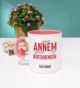 Anneler Günü Hediyesi Anneye Hediye - 7 - Kupa Bardak Pembe