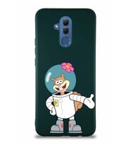 Huawei Mate 20 Lite Soft Premier Kapak Sandy Tasarımlı Silikon Kılıf - Yeşil (Şeffaf)