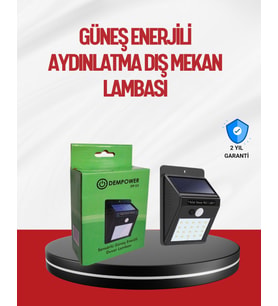 Kablo Gerektirmeyen Güneş Enerjili Dış Mekan Işık – Bahçe ve Koridor Aydınlatması