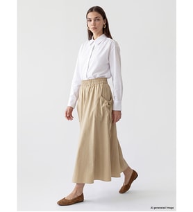 LCW Modest Kahverengi Beli Lastikli Kloş Etek
