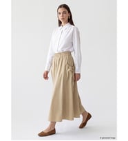 LCW Modest Kahverengi Beli Lastikli Kloş Etek