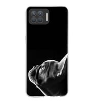 PrintiFy Oppo Reno 4 Lite ile Uyumlu Köpek 1 Kamera Korumalı Şeffaf Kılıf