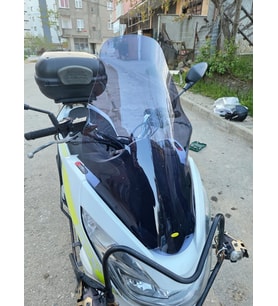 MOTOCAM Honda PCX Ön Cam 2014-2017 Model 65cm Füme Renkli 4mm ORTA BOYLU