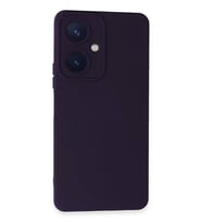 Newface Vivo Y27 Kılıf Nano içi Kadife Silikon - Mor