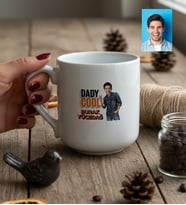Kişiye Özel Karikatürlü Babaya Hediye Daddy Cool Kupa Bardak Babalar Günü Hediyesi