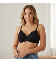 Kadın Balensiz Jakarlı Kaşkorse Rib Soft Bra Sütyen BB2448