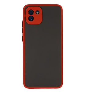 Galaxy A03 Kılıf Montreal Silikon Kapak - Kırmızı