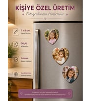 3 Kalpli Fotoğraf Magneti Kız Çocuğuna Kişiselleştirilebilir Sevimli Hatıra Hediyesi