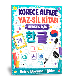 Korece Alfabe YAZ-SİL Kitabı (Herkes İçin)