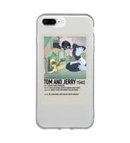 Iphone 7 Plus / 8 Plus Uyumlu Tom ve Jerry Desenli Şeffaf Telefon Kılıfı