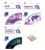 10. Sınıf Joker Tarih Coğrafya ve Din Kültürü Tematik Soru Bankası 3lü Set + Telefon Standı
