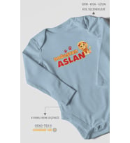 Doğuştan Aslan Uzun Kollu Çıtçıtlı Bebek Body