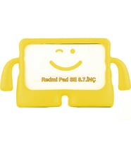 Xiaomi Redmi Pad SE 8.7inç Kılıf Çocuklara Özel Silikon Case (Sarı)