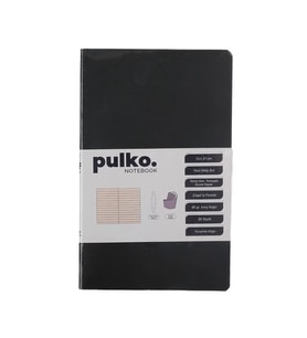 PULKO NOTEBOOK PND021 ESNEK KAPAK 13x21cm 80gr.80 SAYFA TERMO DERİ TERZİ DİKİŞ SIRT ÇİZGİLİ NOT DEFT
