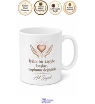 Gönüllü Çalışmalara Katılanlara Toplumsal Fayda İyilik Hareketi Kupa Hediye Bardak