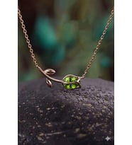 925 Ayar Gümüş Papatya Silver 12 Doğum Taşlı Lale Kolye.rose.gold.rodaj Renk Seçeneği