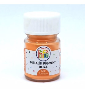 EPOKSİ REÇİNE METALİK SEDEFLİ PİGMENT TOZ BOYA TURUNCU 10 GR