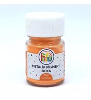 EPOKSİ REÇİNE METALİK SEDEFLİ PİGMENT TOZ BOYA TURUNCU 10 GR