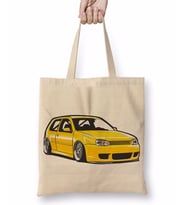 Stanced out Golf MK4 Yellow Bez Çanta Uzun Saplı
