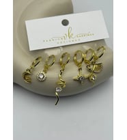 Vip 6'lı Gold Küpe - 25-vip162
