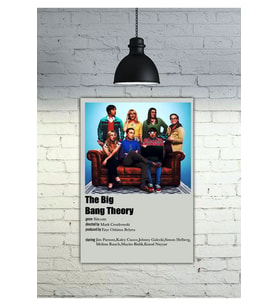 The Big Bang Theory Dizi Dekor Konsept Tablo MDF Kaliteli Baskı Çerçeve Görünüm