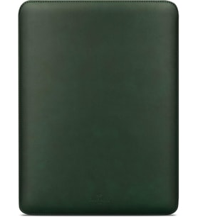 Laptop Kılıfı 15 inç MacBook Air 15" M3 2024 A3114 & M2 2023 A2941 ile Tam Uyumlu, Suni Deri Kılıf Kılıf, Yeşil